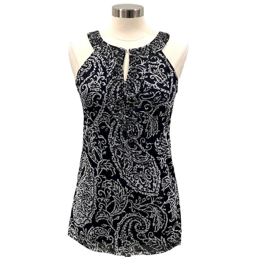 INC International Concepts Paisley Print Top